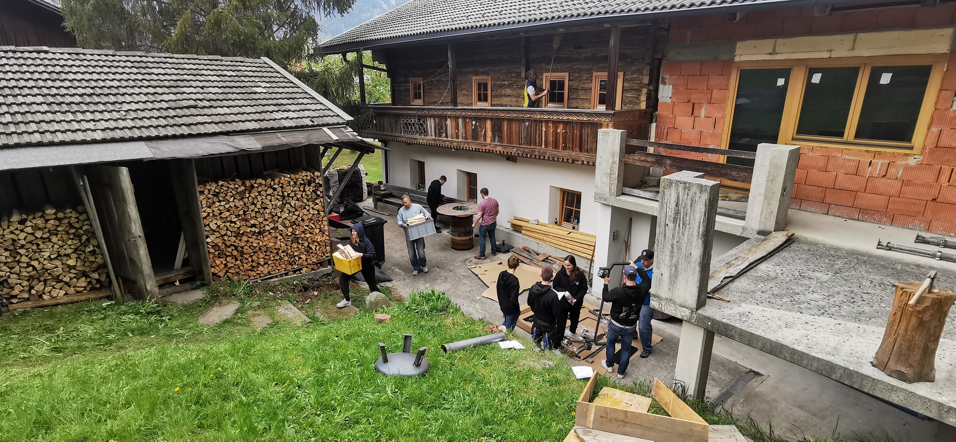 Arbeitstour Hütte